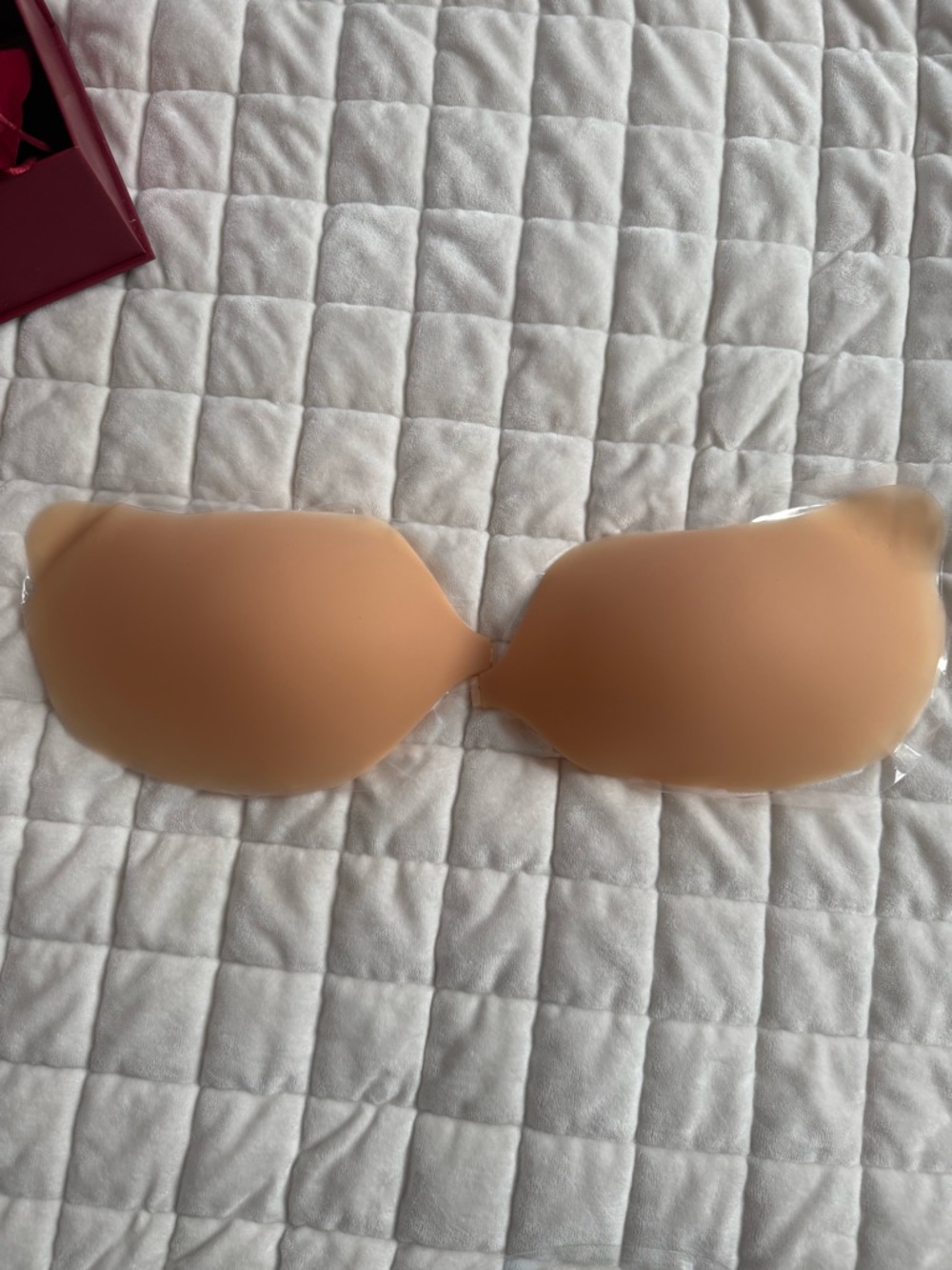 Adhesive Strapless Silicone Bandeau Bra — Nude
